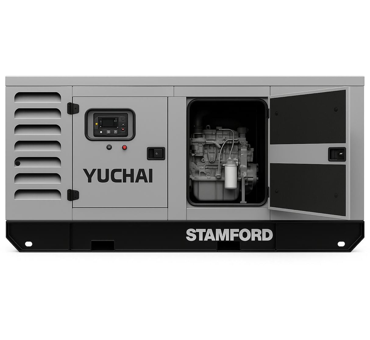 Дизельный генератор Yuchai GMP AY220 в кожухе