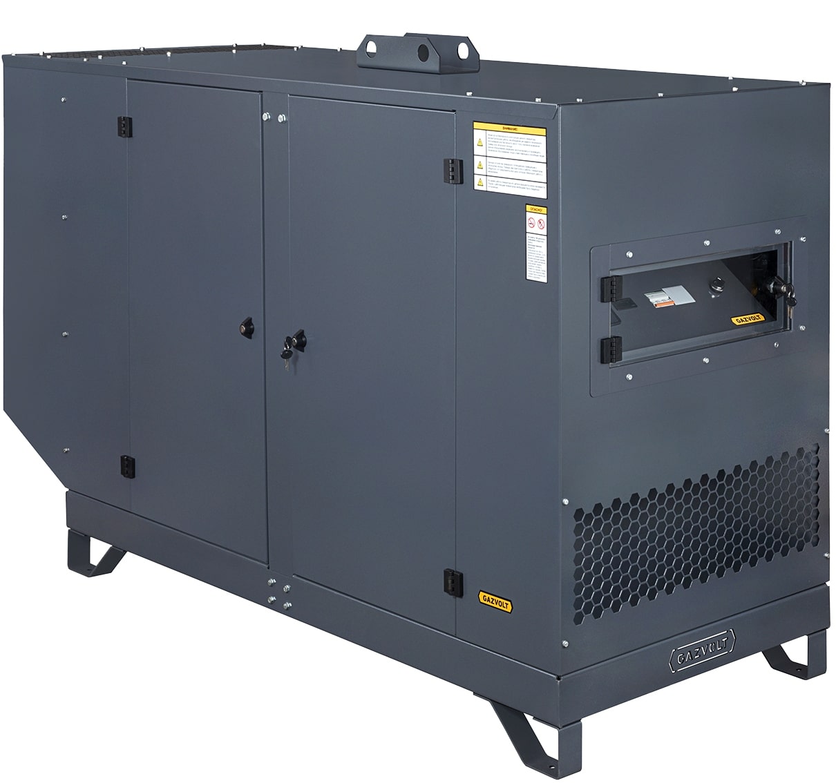 Газовый генератор Gazvolt 100T21 в кожухе с АВР