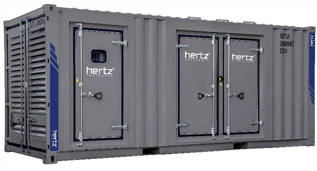Дизельный генератор Hertz HG 1040 BC в кожухе с АВР