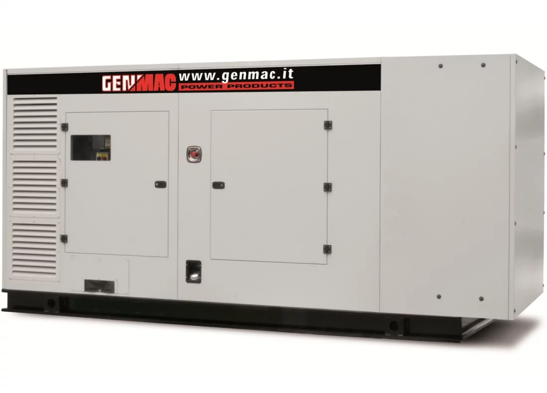 Дизельный генератор Genmac G300JS-E в кожухе с АВР
