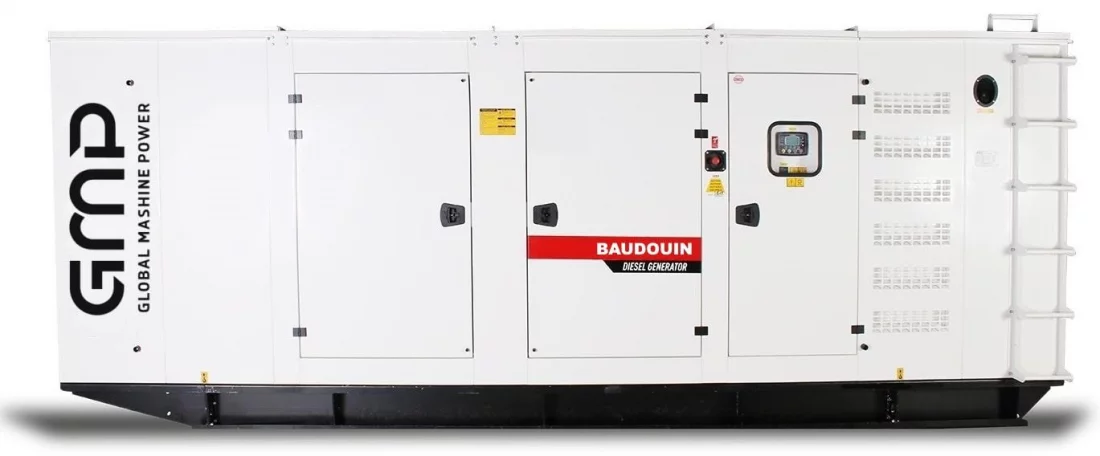 Дизельный генератор Baudouin GMP 750BM в кожухе