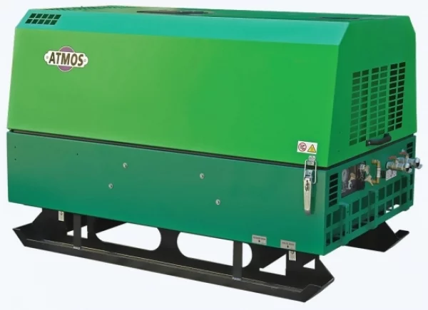 Дизельный компрессор Atmos PDP 28 10 на салазках
