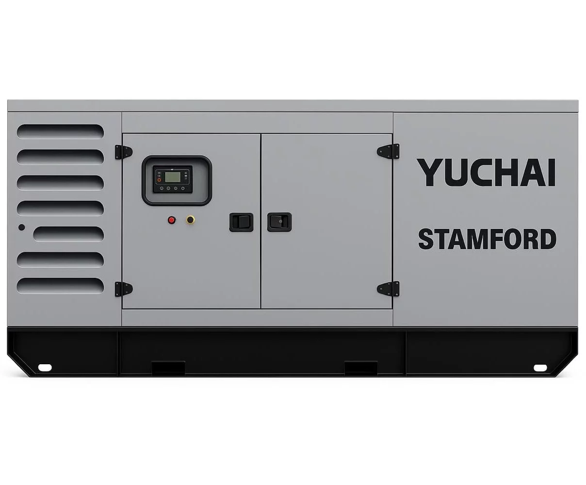 Дизельный генератор Yuchai GMP AY385 в кожухе