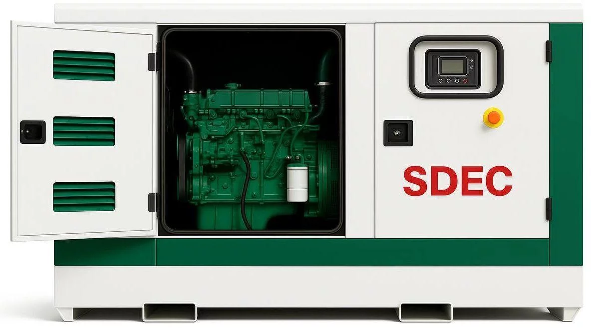 Дизельный генератор SDEC GMP 220SD в кожухе