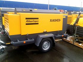 Дизельный компрессор Atlas Copco XAS 186 DD на шасси — фото 4