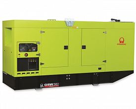 Дизельный генератор Pramac GSW 560 V в кожухе — фото 1