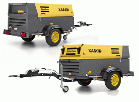 Дизельный компрессор Atlas Copco XAS 127 KD COM2 на шасси — фото 2