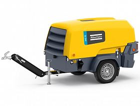 Дизельный компрессор Atlas Copco XAS 78 на шасси — фото 1
